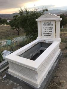 Hekimhan Urfa taşı cnc işlemeli mezar 10