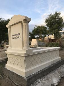 Hekimhan Urfa taşı cnc işlemeli mezar 12