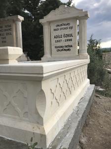 Hekimhan Urfa taşı cnc işlemeli mezar 13